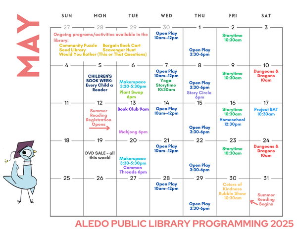 March 2025 Programming Calendar at APL