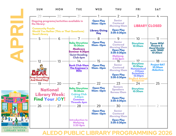 March 2025 Programming Calendar at APL