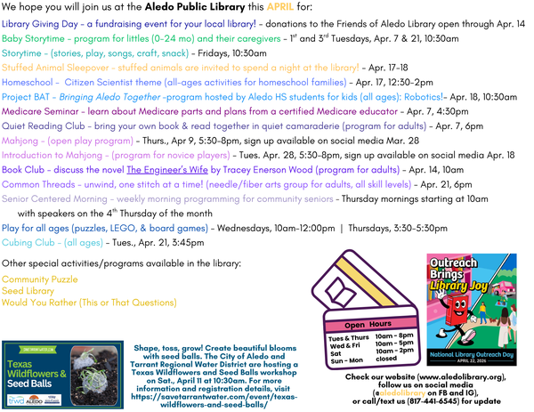 March 2025 Programming Details for APL