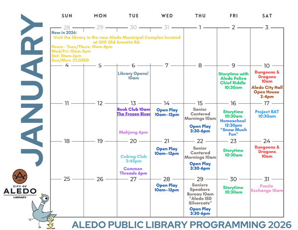 March 2025 Programming Calendar at APL
