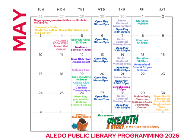 March 2025 Programming Calendar at APL